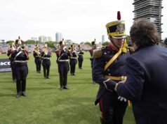 哈維爾·麥莉 (Javier Miley) 出席馬球公開賽決賽