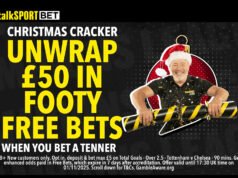 通過 TalkSportbet 獲得高達 50 英鎊的免費足球投注