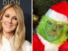 席琳·迪翁 (Céline Dion) 在平安夜扮演金·凱瑞 (Jim Carrey) 飾演聖誕怪傑 (Grinch)