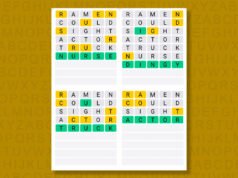 12 月 6 日星期六(遊戲#1412)的 Quordle 提示和答案