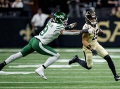 噴氣機隊外賣,NFL 第 16 週輸給聖徒隊的成績單