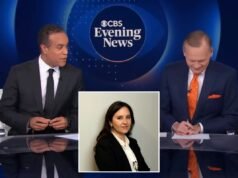 哥倫比亞廣播公司晚間新聞主播約翰·迪克森在巴里·韋斯改組中籤約時哽咽