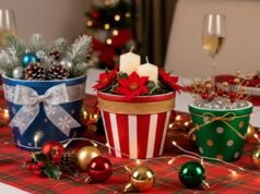 回收冰淇淋容器並將其變成原創聖誕美食