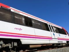 西班牙一周內第四起鐵路事故,火車與起重機相撞,四人受傷