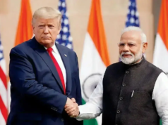 唐納德·特朗普讚揚莫迪總理,暗示印美貿易協議取得進展