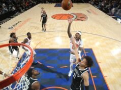 喬丹·克拉克森的上場時間在尼克斯的輪換陣容中繼續波動