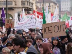 數百人抗議 ICE 在米蘭冬奧會上的角色世界新聞