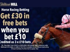 與 William Hill 一起免費投注賽馬
