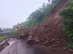 Mahabaleshwar Hill 車站連接路因山體滑坡而關閉 浦那新聞