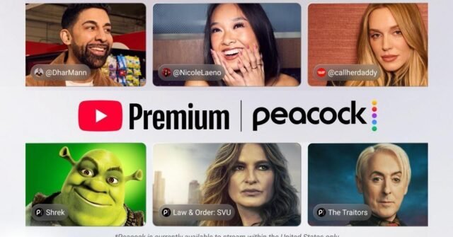 YouTube Premium 將從明年開始推出 Peacock