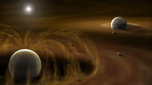 為什麼木星有許多巨大的衛星？但土星只有泰坦。