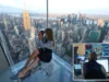 研究显示纽约市已取代旧金山成为最大的科技人才中心 A woman takes pictures as photographers, content creators, and visitors attend an event to celebrate World Photography Day at sunrise at SUMMIT One Vanderbilt in New York City on Wednesday, August 19, 2026. (AFP)