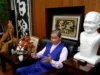 台湾“白狼”孤军奋战,争取与大陆“统一” Chang An-lo, known as "White wolf", leader of the Chinese Unification Promotion Party (CUPP), sits next to a bust of China's late leader Deng Xiaoping during an interview in Taipei, Taiwan May 2, 2019. Picture taken May 2, 2019. REUTERS/Tyrone Siu