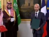 王储和法国总统见证了交换协议和谅解备忘录的仪式 ولي العهد والرئيس الفرنسي يشهدان مراسم تبادل اتفاقيات ومذكرات تفاهم