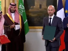 王储和法国总统见证了交换协议和谅解备忘录的仪式 ولي العهد والرئيس الفرنسي يشهدان مراسم تبادل اتفاقيات ومذكرات تفاهم