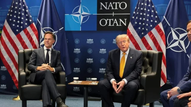 U.S. President Donald Trump attends the NATO summit in Ankara