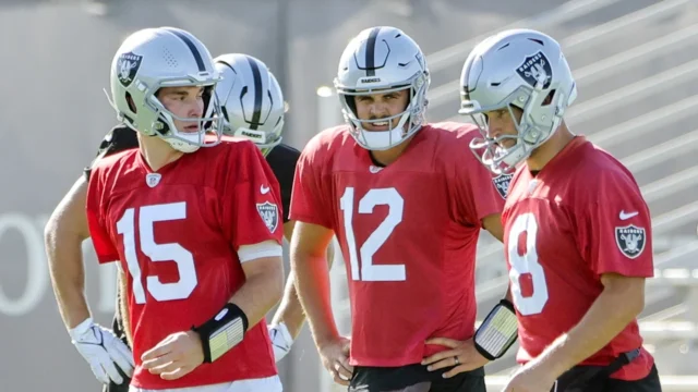 Fernando Mendoza is listed as QB2 in first Raiders' depth chart Fernando Mendoza is listed as QB2 in first Raiders' depth chart