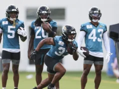 美洲虎队将巴舒尔·图滕或克里斯·罗德里格斯列为他们的第一跑卫 Jaguars list Bhayshul Tuten or Chris Rodriguez as No. 1 running back