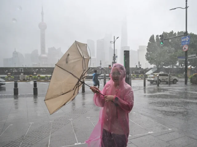 Powerful Typhoon Dolphin hits China, prompting flood and landslide warnings Powerful Typhoon Dolphin hits China, prompting flood and landslide warnings