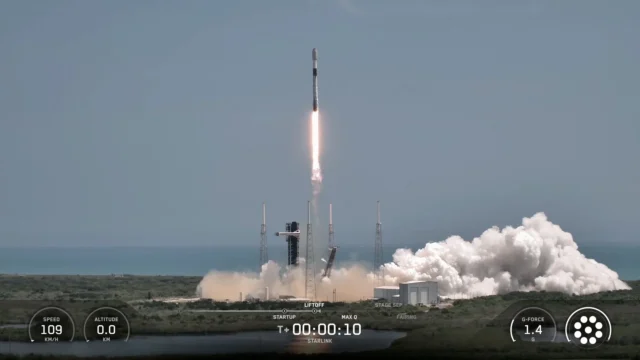 SpaceX launches 29 Starlink satellites to orbit from Florida (video, photos) A black and white spacex falcon 9 rocket first stage sits on the deck of a ship at sea.