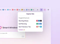 Firefox 的智能窗口有望打造更好的人工智能浏览器 Four images of visual previews of a browser history in Firefox’s Smart Window