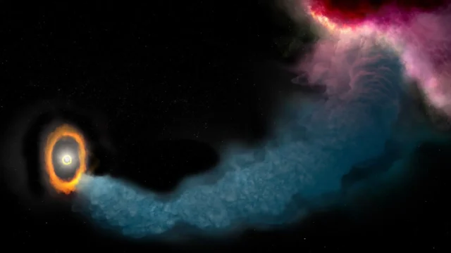 一条长达 1 万亿英里的宇宙气体“河流”将猎户座中的行星送入倾斜轨道