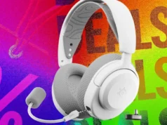 接近最优惠价格的最佳游戏耳机 Image may contain: Wood, Electronics, Hardwood, and Headphones