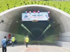 尼泊尔开通第一条现代化公路隧道 Nagdhunga Pass 进行公开试验 The Nagdhunga passage. PIC COURTESY/YOUTUBE/@Achut Puri