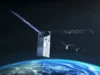NASA 卫星完成世界上第一个“太空迷失”无 GPS 导航实验 illustration of four small, boxy satellites flying above earth
