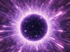 科学家称“暗星”可能是超大质量黑洞的种子 A purple orb surrounded by beams of light shooting outward.