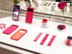 Google 今天宣布的一切:Pixel Tag、Pixel 11 系列和 Pixel Watch 5 – Engadget Smartphones, smartwatch, earbuds and accessories in a matching shade of pink.