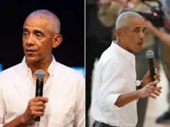 巴拉克·奥巴马(Barack Obama)将推出书籍播客,他和米歇尔在担任总统后继续赚钱。 Former President Barack Obama speaking at the WNBA Changemaker Day.