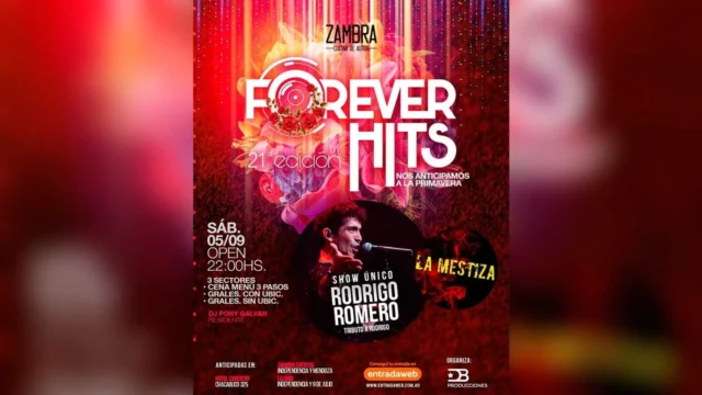 Rodrigo Romero llega a Santiago con un show exclusivo en una nueva edición de Forever Hits Rodrigo Romero llega a Santiago con un show exclusivo en una nueva edición de Forever Hits